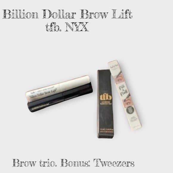 BRAND NEW 3 Great Brow Products | Billion Dollar Brow. TFB & NYX Bonus Item!! - Picture 1 of 9